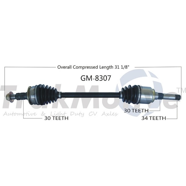 Surtrack Axle Cv Axle Shaft, Gm-8307 GM-8307 - main